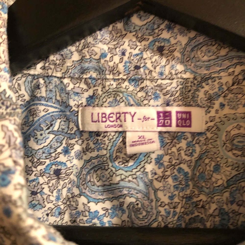 Liberty for Uniqlo cotton short sleeve shirt